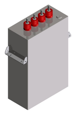 square shell film capacitor